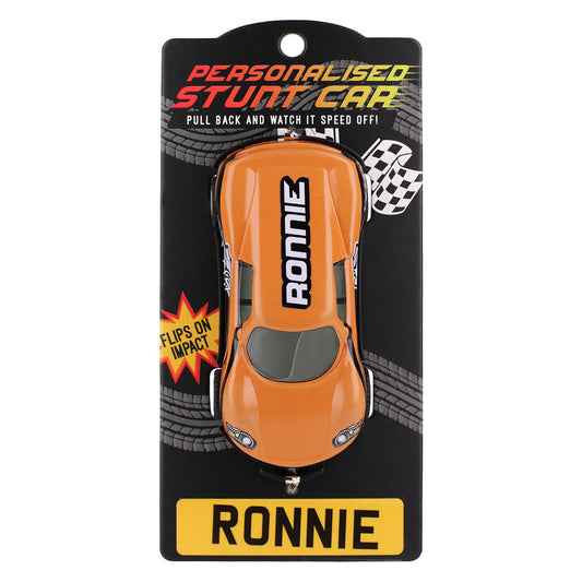 Orange Personalised Stunt Car - Ronnie