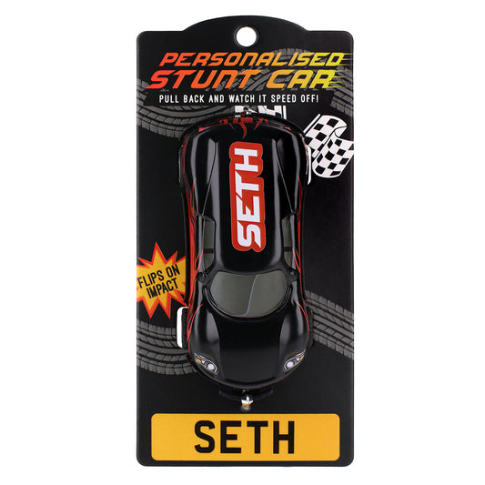 Black Personalised Stunt Car - Seth