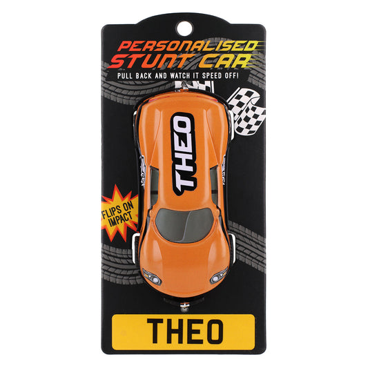 CA133 - Orange Personalised Stunt Car - Theo