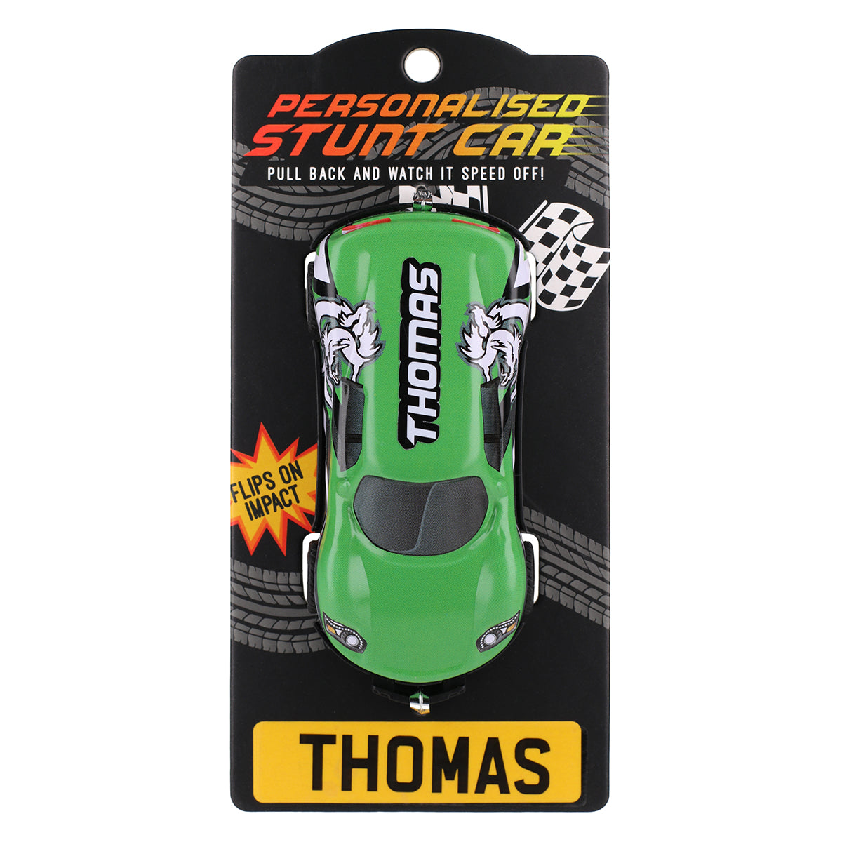 CA134 - Green Personalised Stunt Car - Thomas