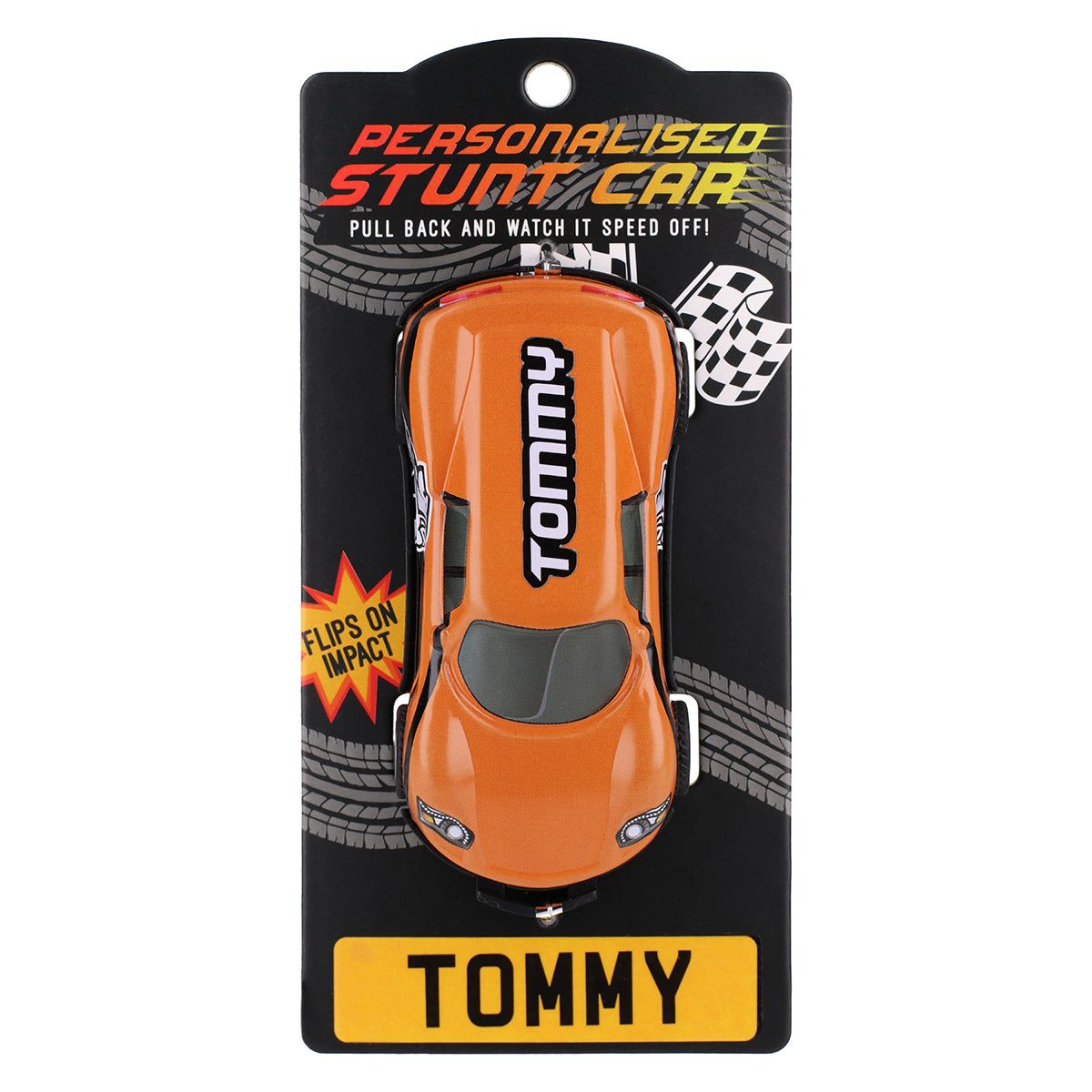 CA137 - Orange Personalised Stunt Car - Tommy