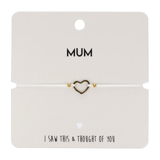 CB002 - Charm Bracelet - Mum (Heart)