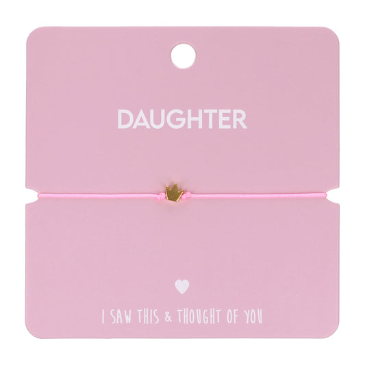 CB007 - Charm Bracelet - Daughter (Crown)
