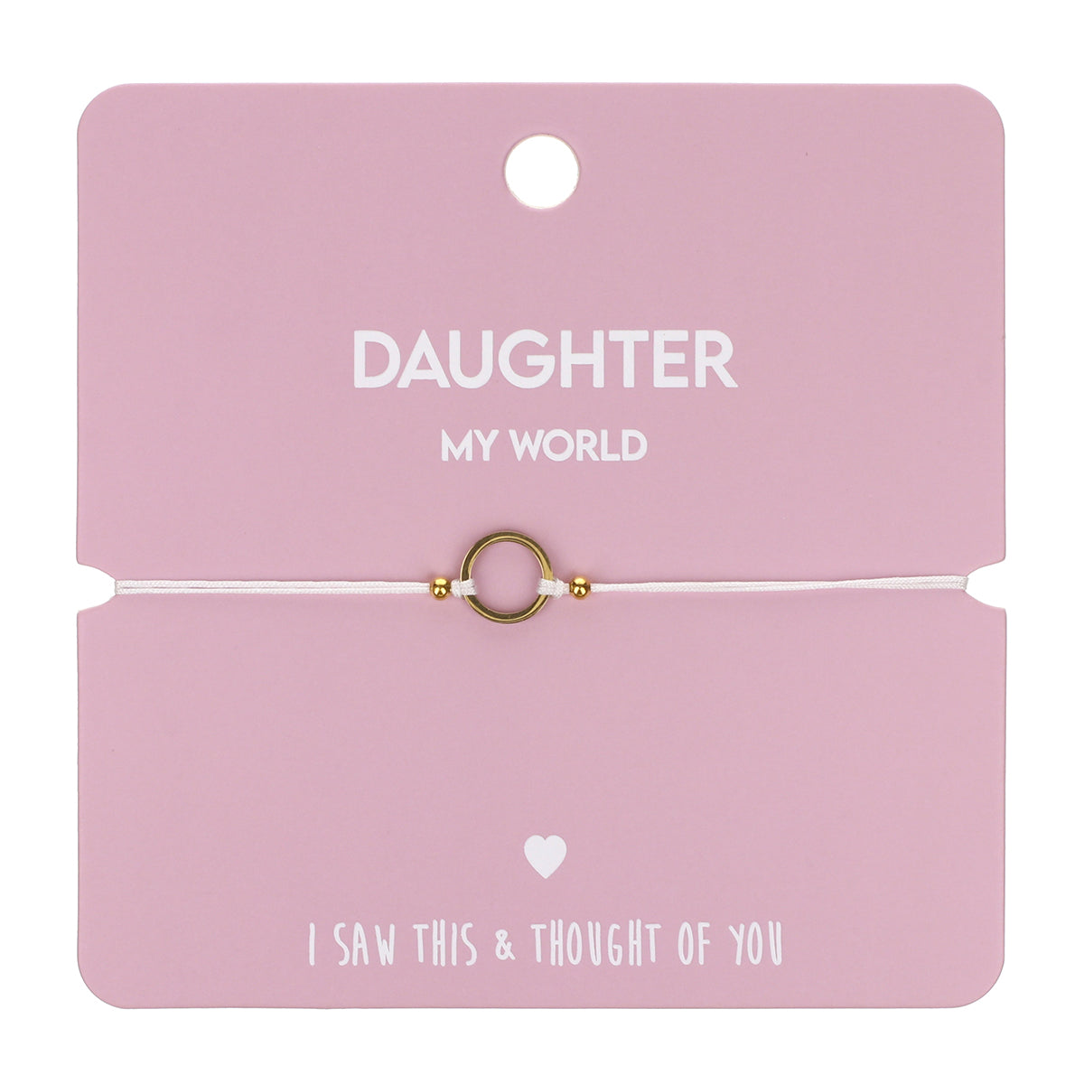 CB009 - Charm Bracelet - Daughter (Circle)