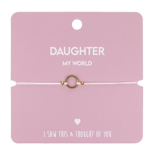 CB009 - Charm Bracelet - Daughter (Circle)