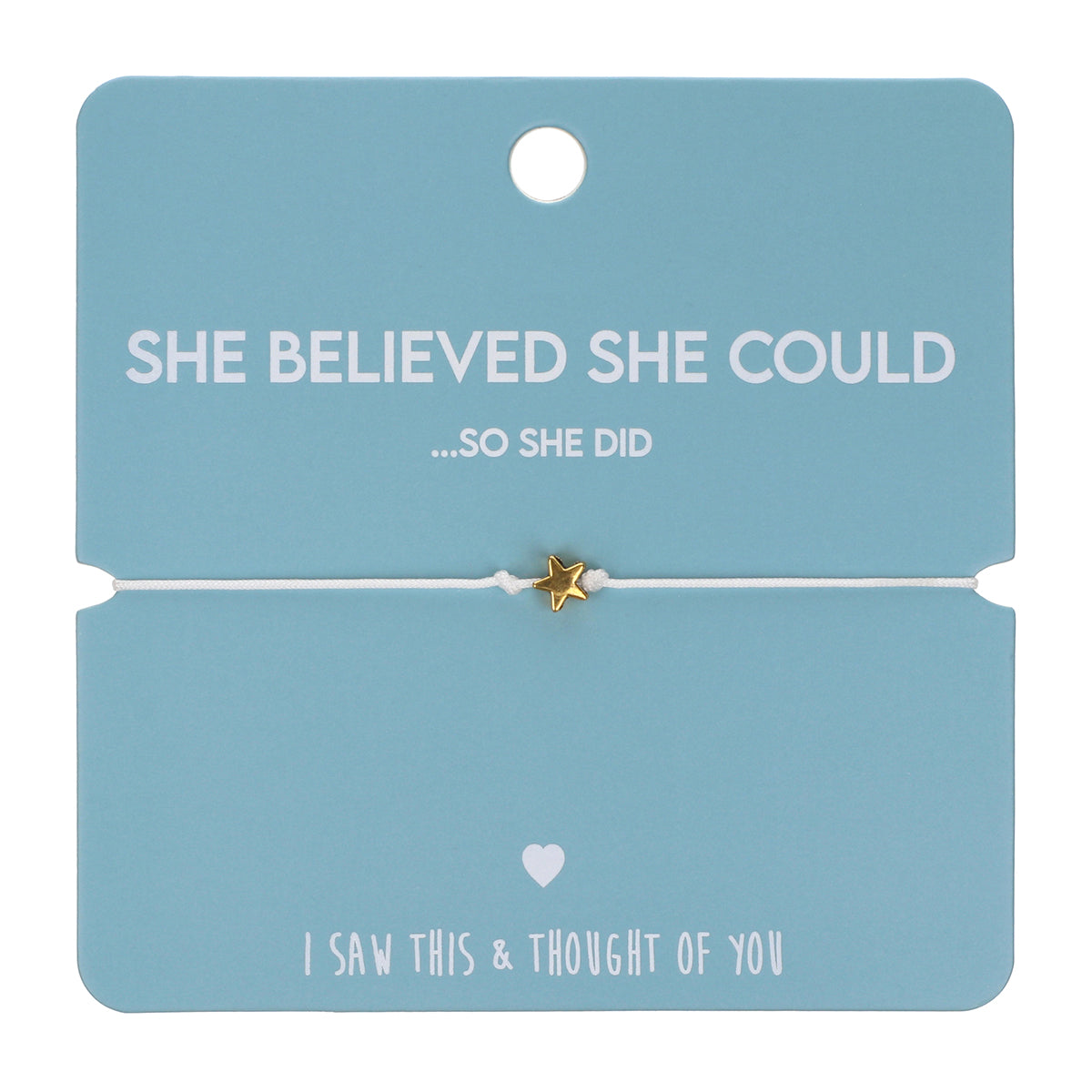 CB130 - Charm Bracelet - She belived she could