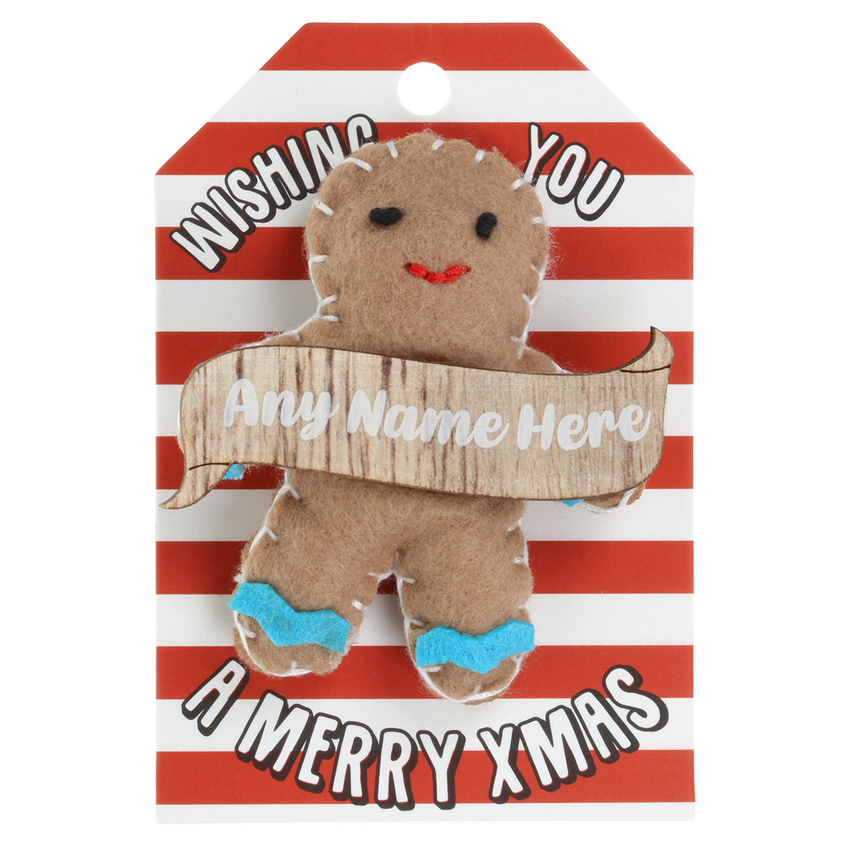 GB001 - Personalised Gingerbread Christmas Tree Decoration - Make your Own Name