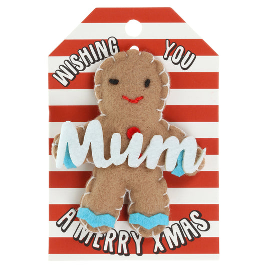 GB002 - Personalised Gingerbread Christmas Tree Decoration - Mum