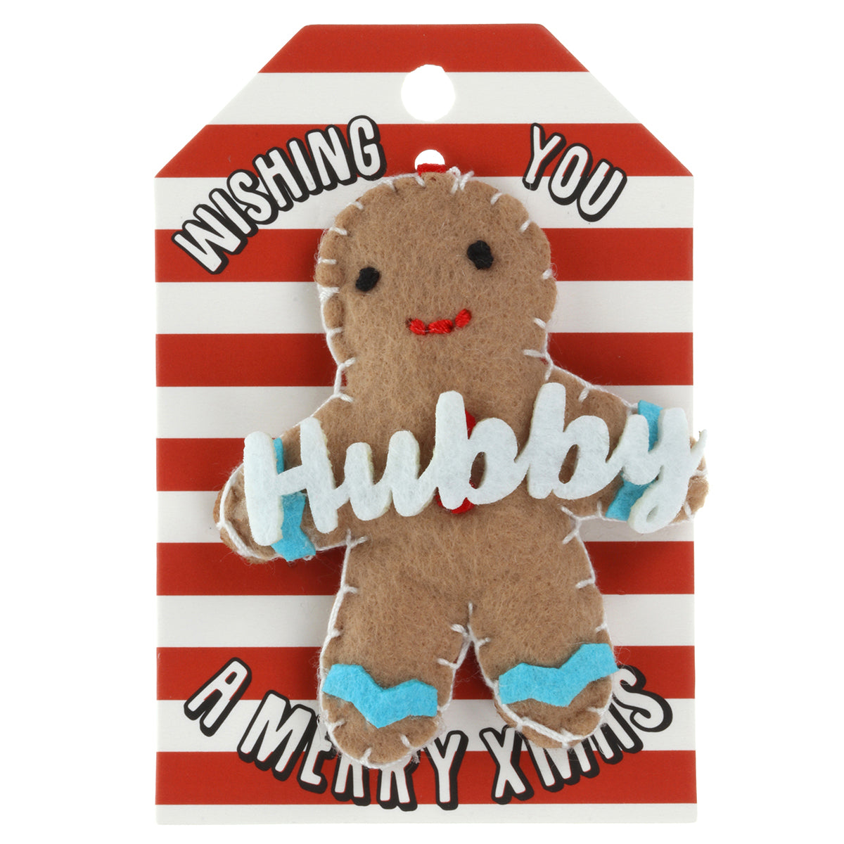 GB016 - Personalised Gingerbread Christmas Tree Decoration - Hubby