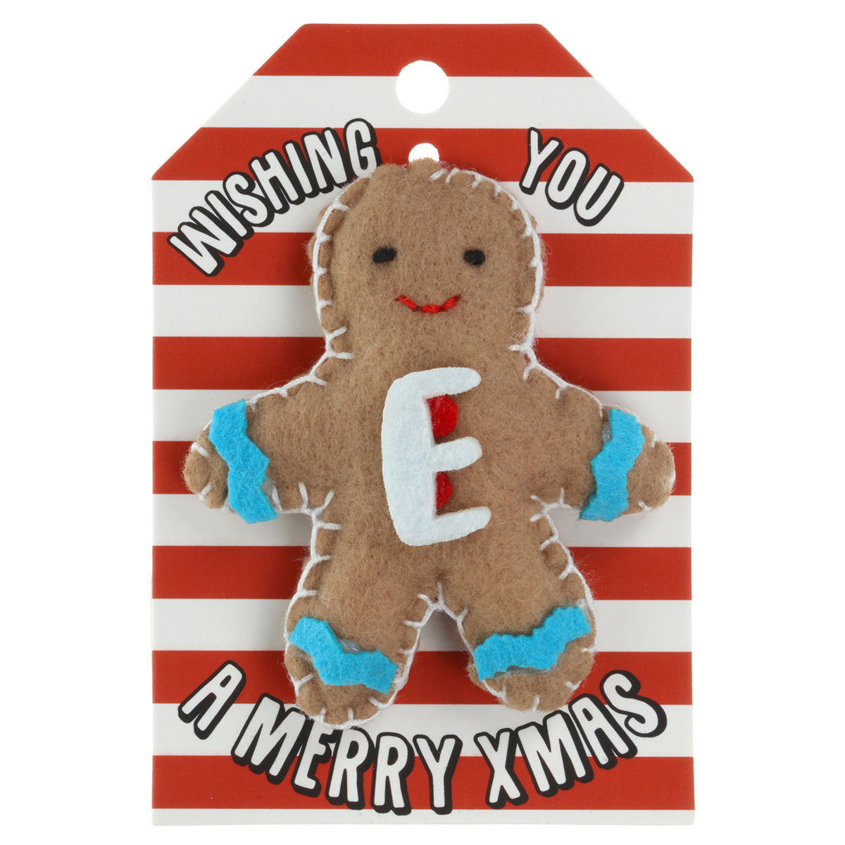 GB056 - Personalised Gingerbread Christmas Tree Decoration - E