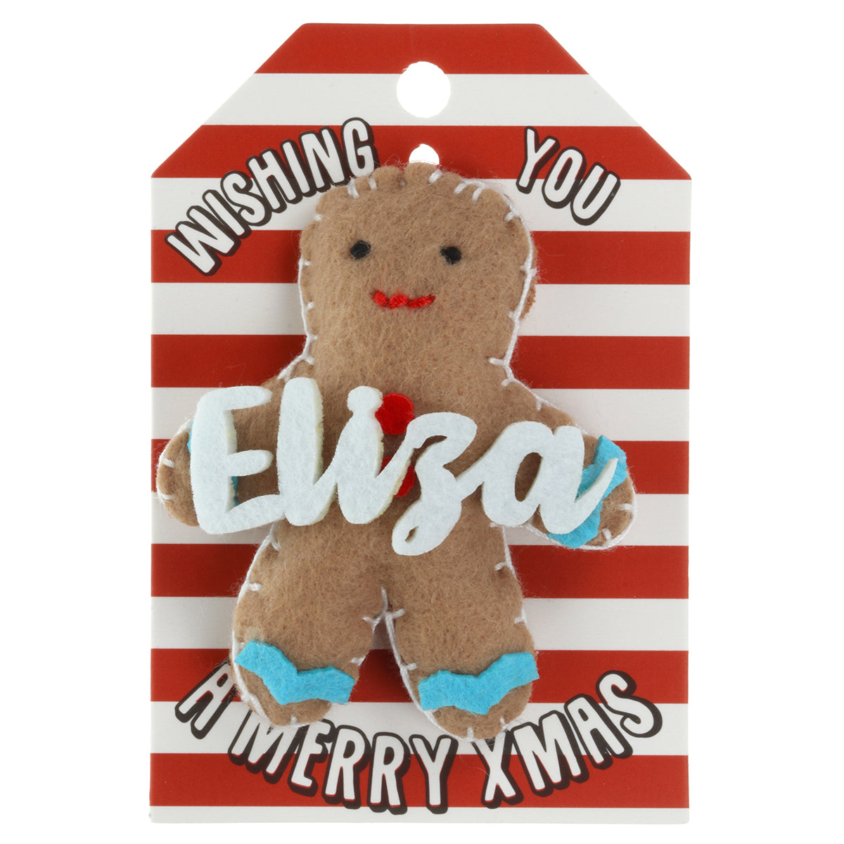 GB058 - Personalised Gingerbread Christmas Tree Decoration - Eliza