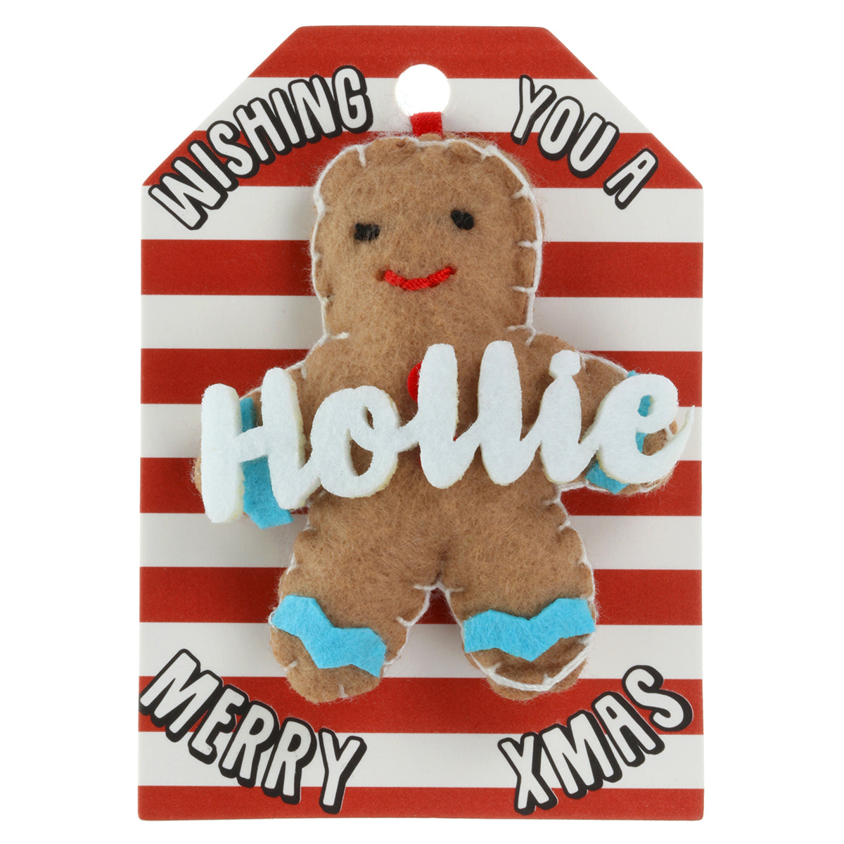 Personalised Gingerbread Christmas Tree Decoration - Hollie
