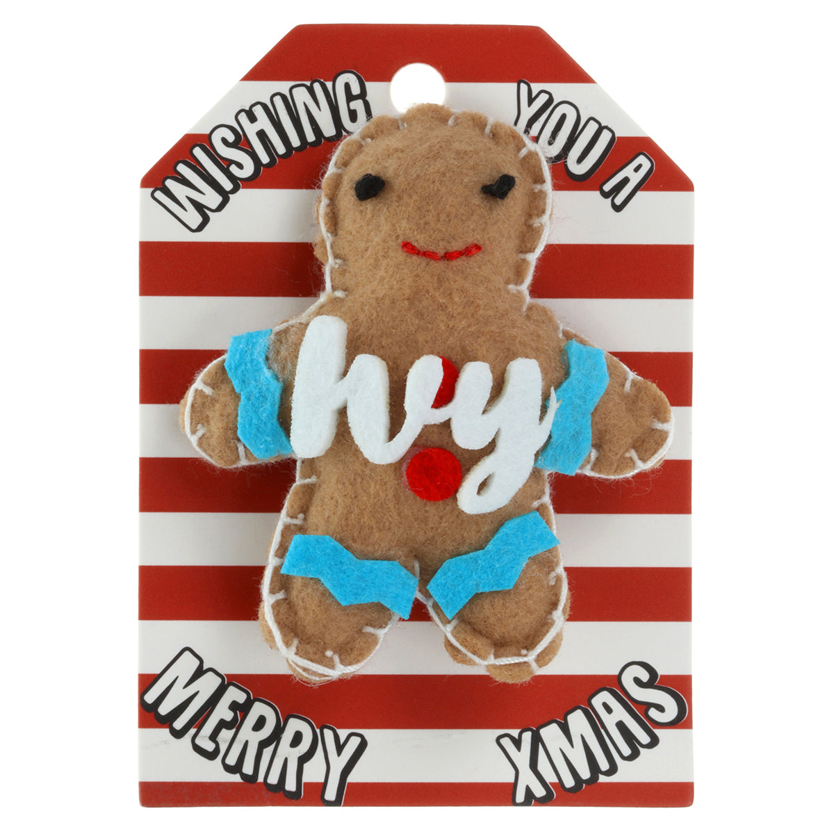 Personalised Gingerbread Christmas Tree Decoration - Ivy