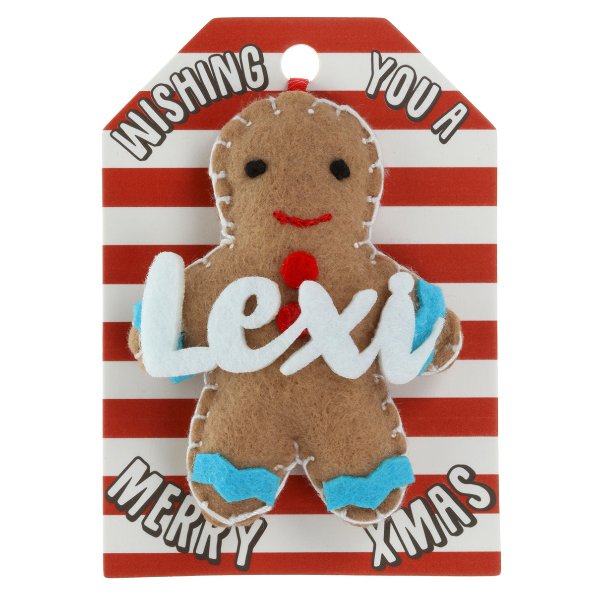GB129 - Personalised Gingerbread Christmas Tree Decoration - Lexi