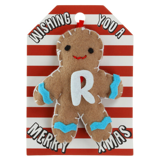 Personalised Gingerbread Christmas Tree Decoration - R