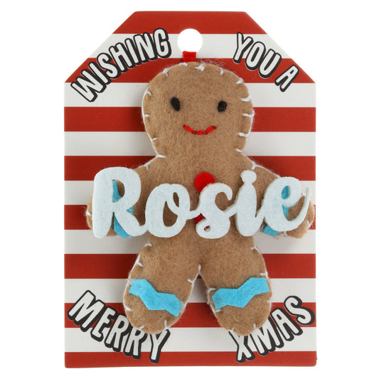 Personalised Gingerbread Christmas Tree Decoration - Rosie