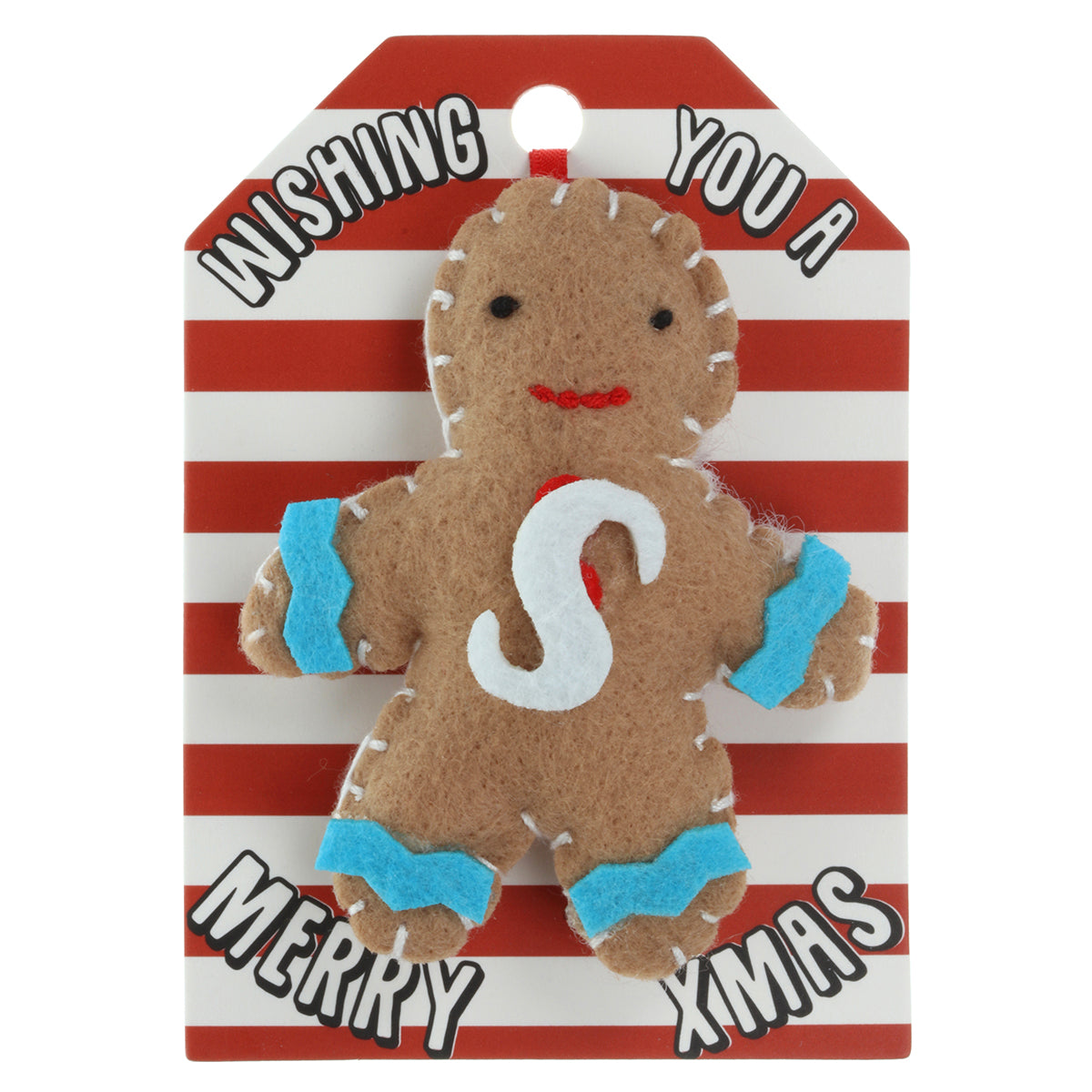 Personalised Gingerbread Christmas Tree Decoration - S