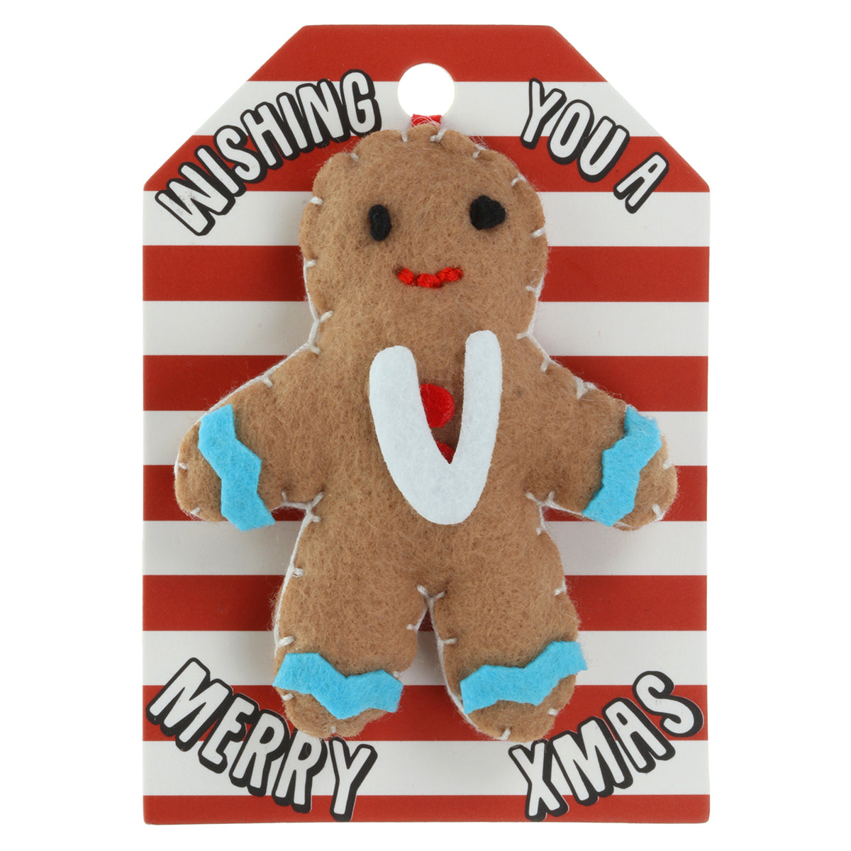 GB185 - Personalised Gingerbread Christmas Tree Decoration - V