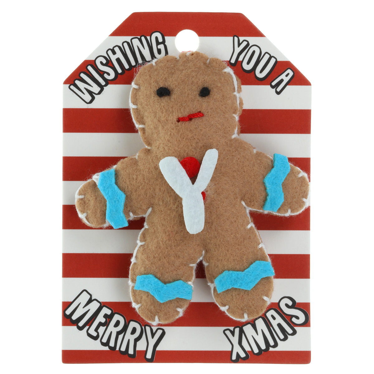 GB190 - Personalised Gingerbread Christmas Tree Decoration - Y