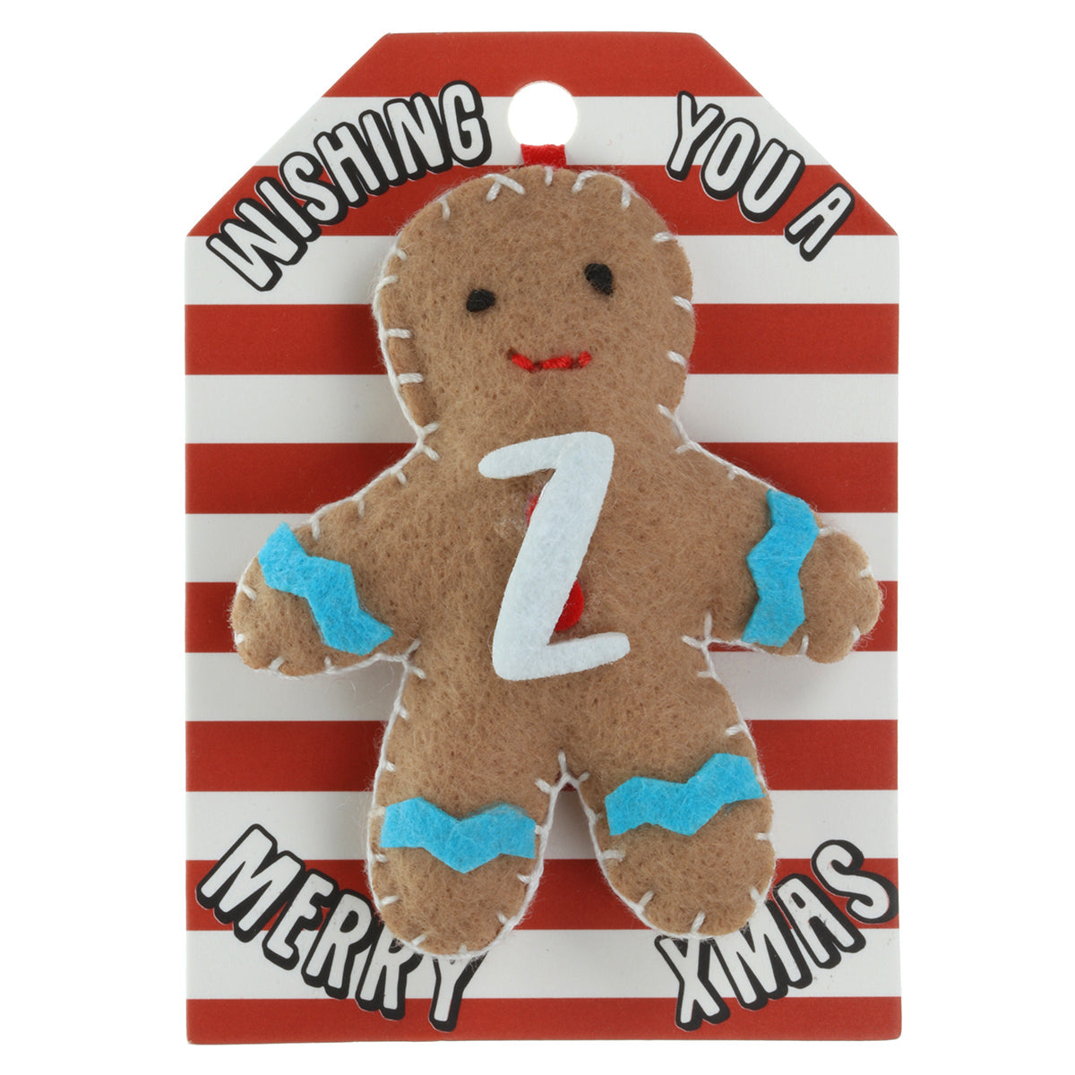 GB191 - Personalised Gingerbread Christmas Tree Decoration - Z