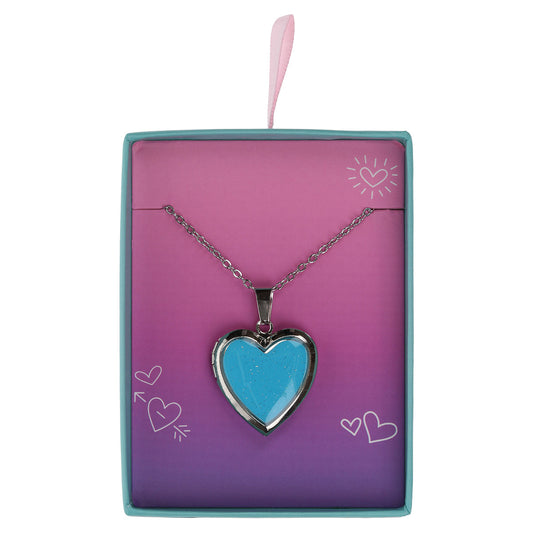 Glow Up Locket - Blank Blue