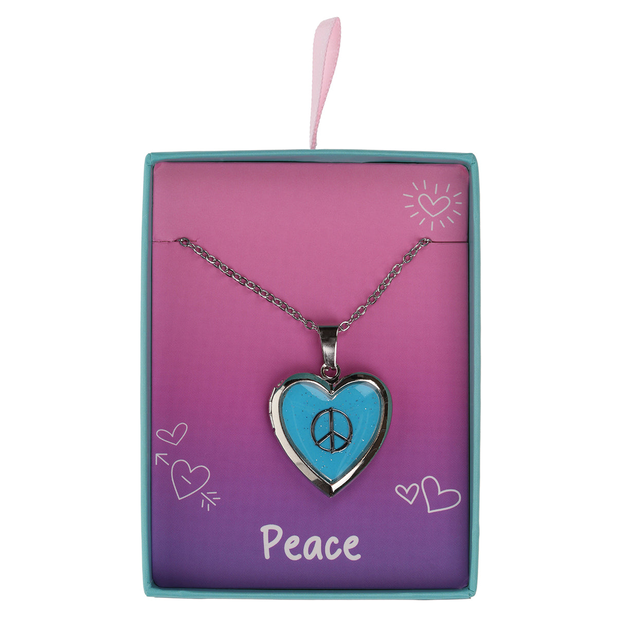 GL035 - Glow Up Locket - Peace Symbol