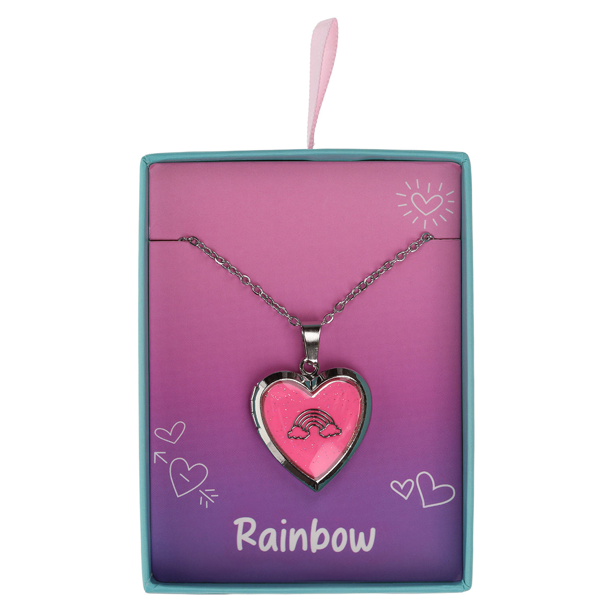 GL036 - Glow Up Locket - Rainbow Symbol