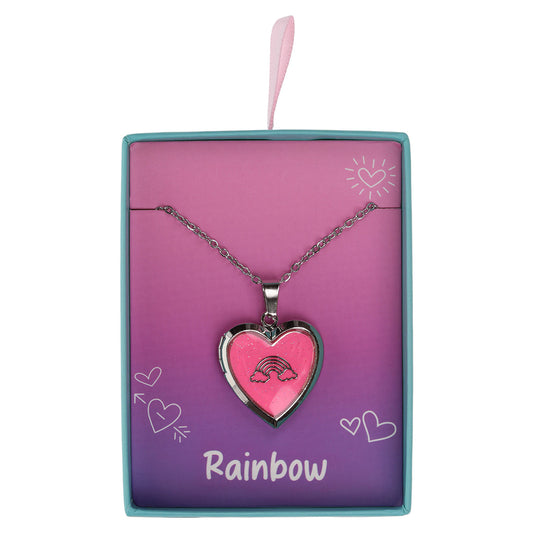 GL036 - Glow Up Locket - Rainbow Symbol