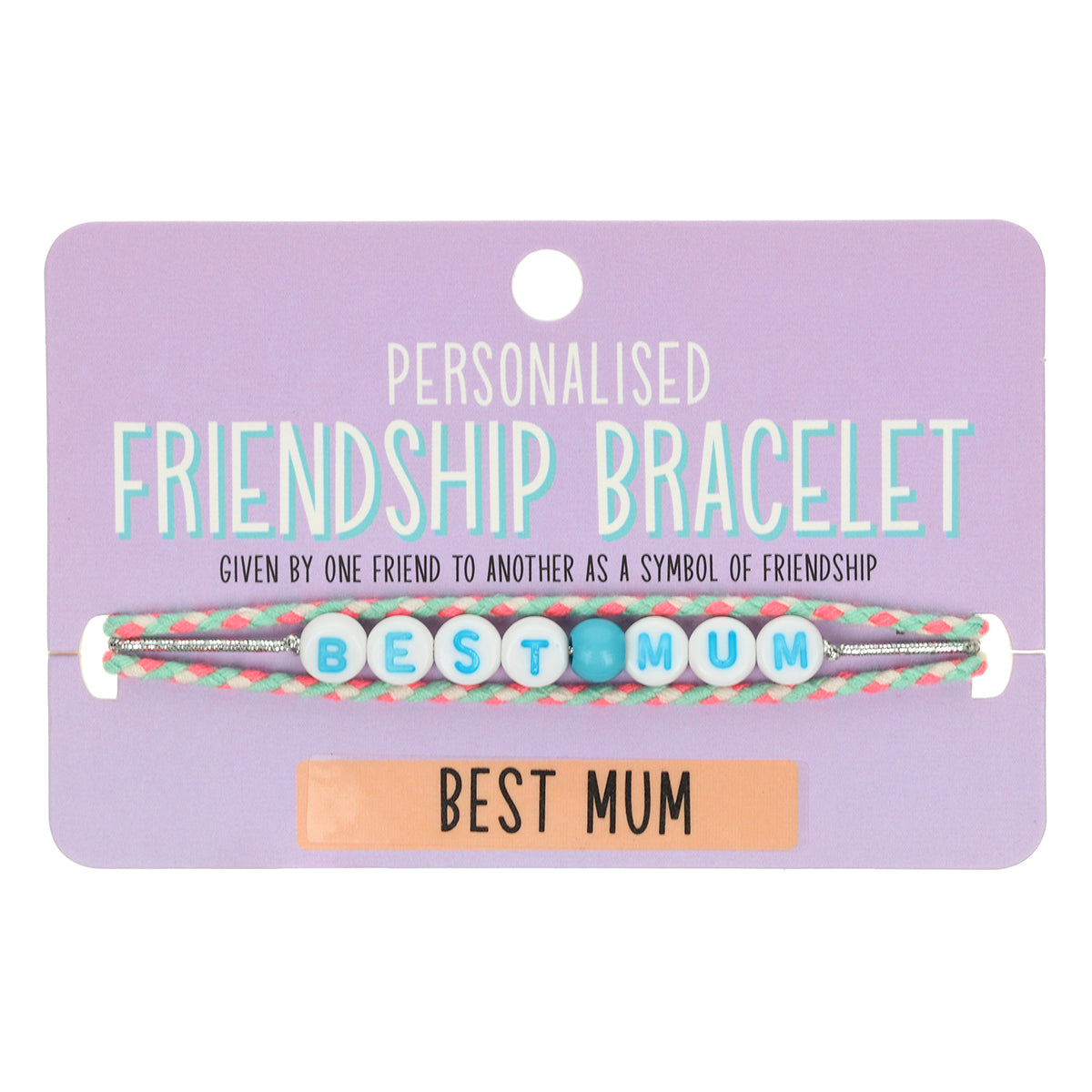 GP001 - Girls Personalised Bracelet - Best Mum