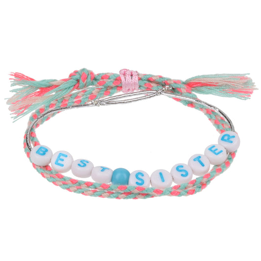 GP002 - Girls Personalised Bracelet - Best Sister