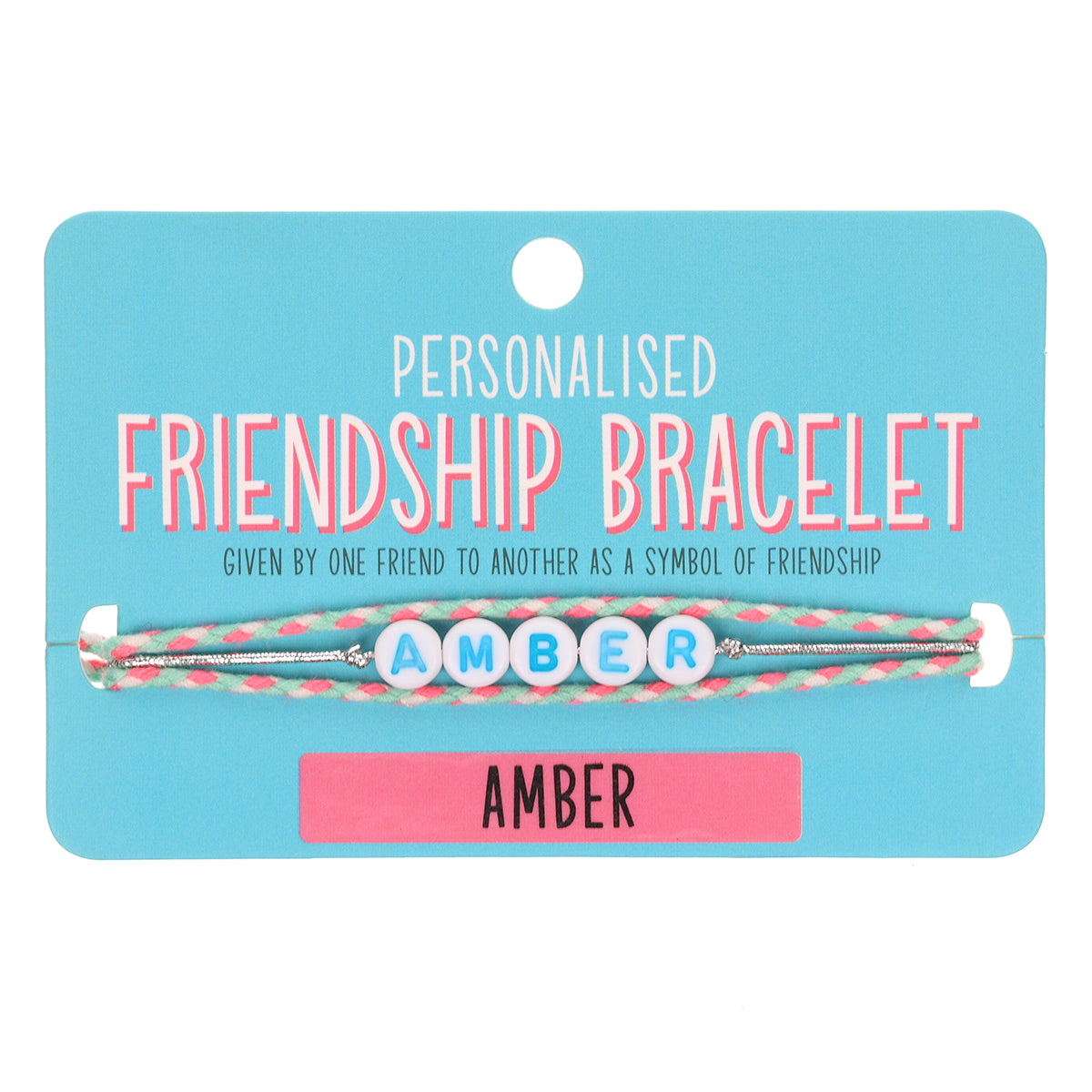 GP012 - Girls Personalised Bracelet - Amber