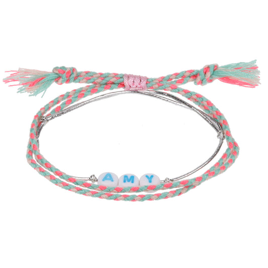 GP015 - Girls Personalised Bracelet - Amy