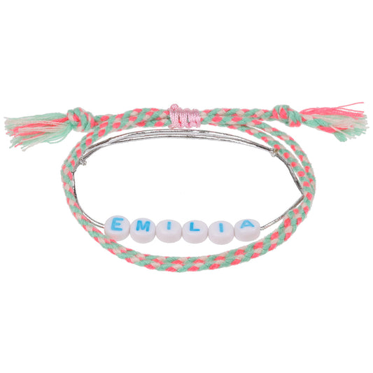 GP031 - Girls Personalised Bracelet - Emilia