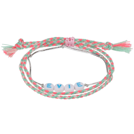 GP037 - Girls Personalised Bracelet - Evie