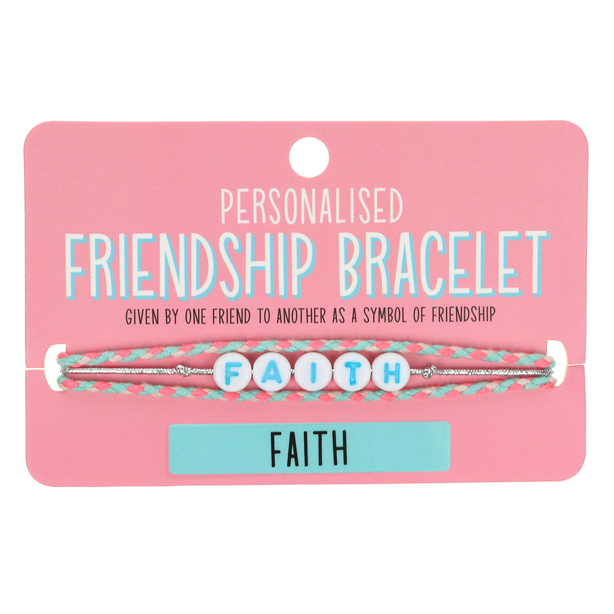 GP039 - Girls Personalised Bracelet - Faith