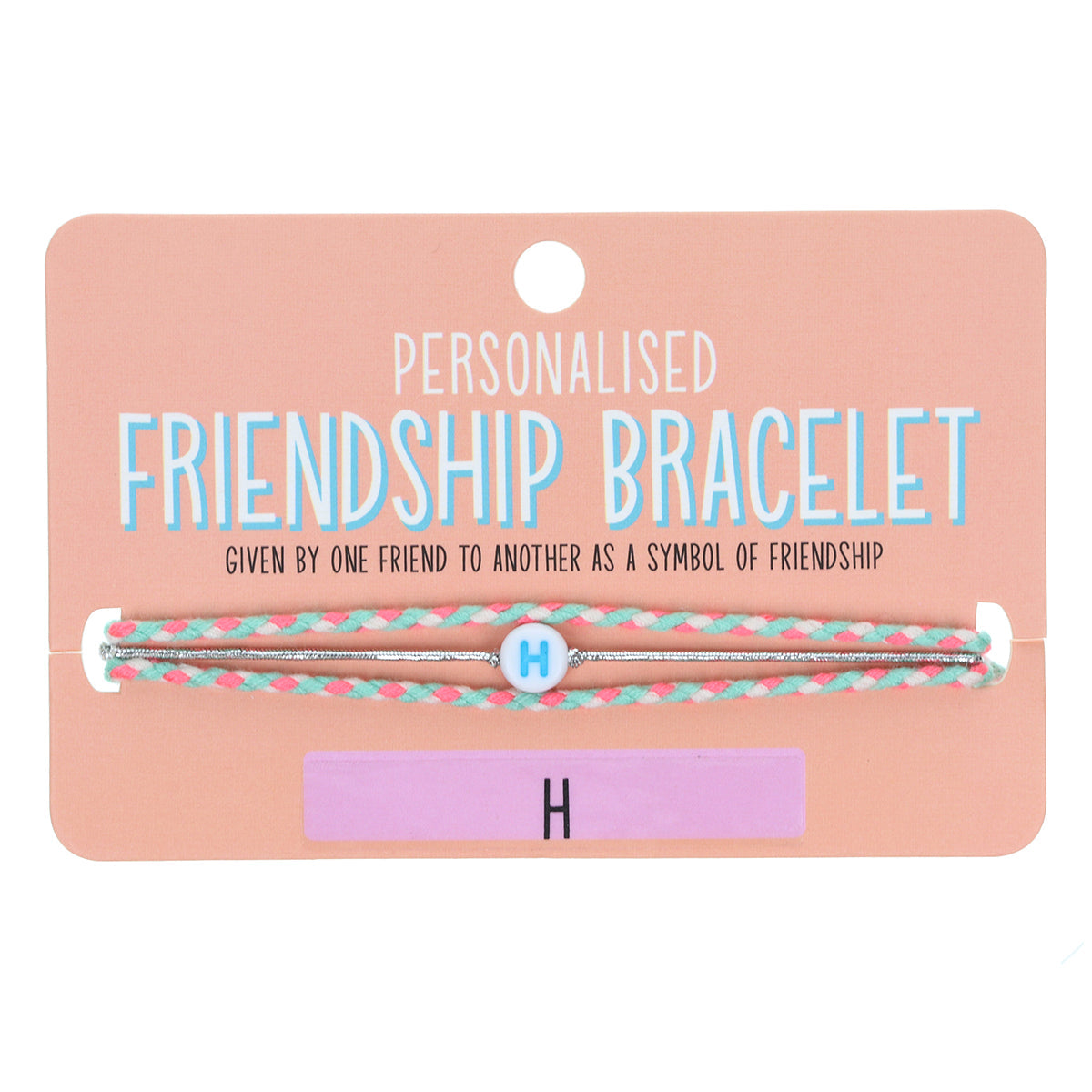 GP046 - Girls Personalised Bracelet - H