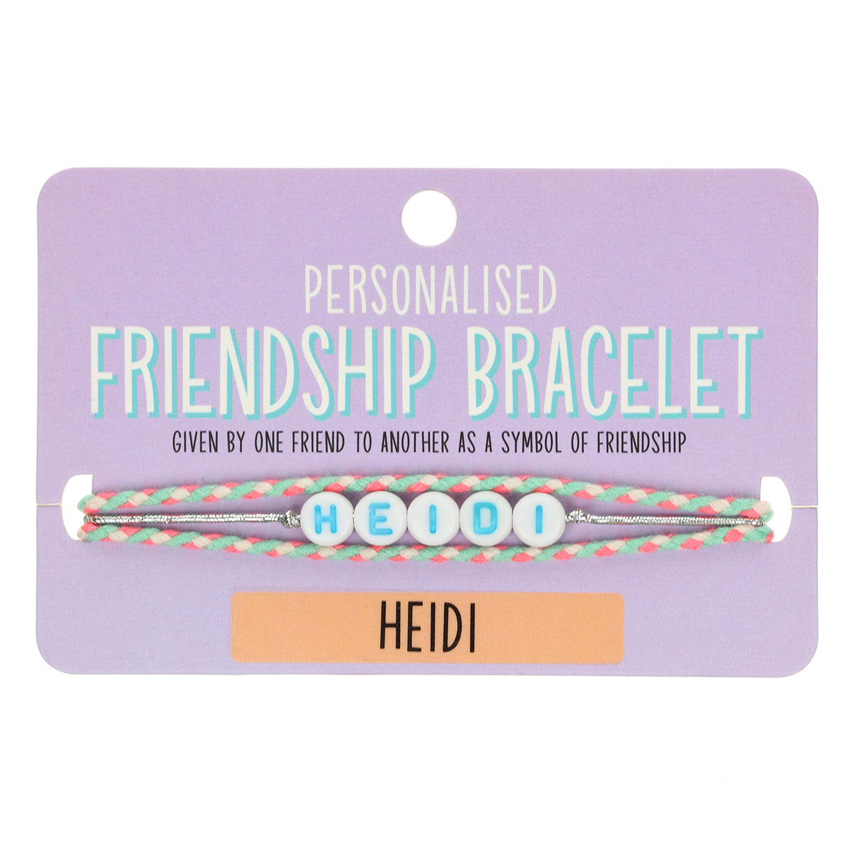 GP049 - Girls Personalised Bracelet - Heidi