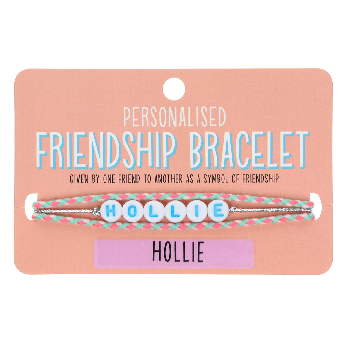 GP050 - Girls Personalised Bracelet - Hollie