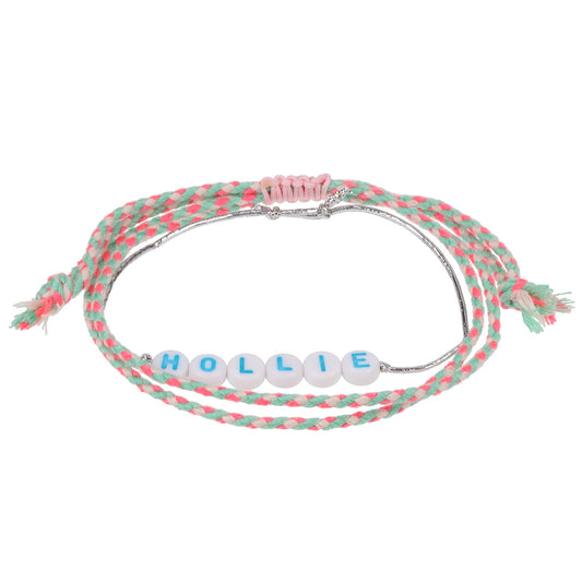GP050 - Girls Personalised Bracelet - Hollie