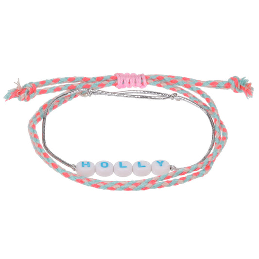 GP051 - Girls Personalised Bracelet - Holly