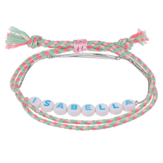 GP054 - Girls Personalised Bracelet - Isabella