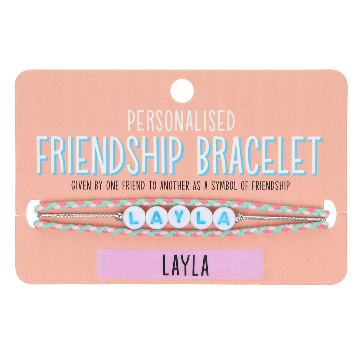 GP065 - Girls Personalised Bracelet - Layla