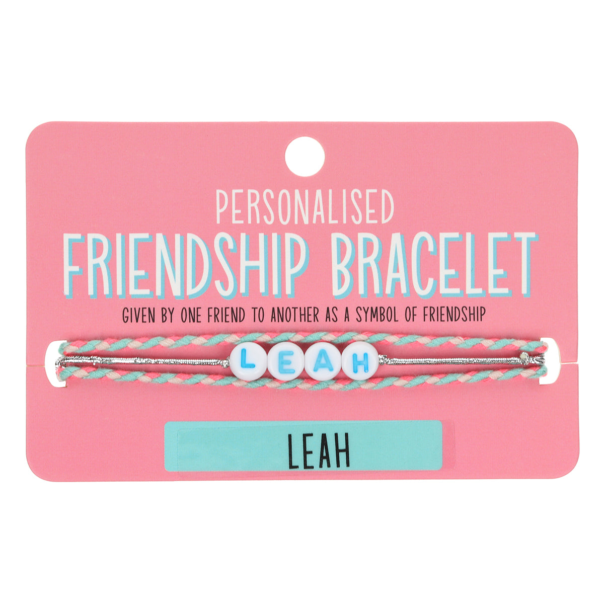 GP066 - Girls Personalised Bracelet - Leah