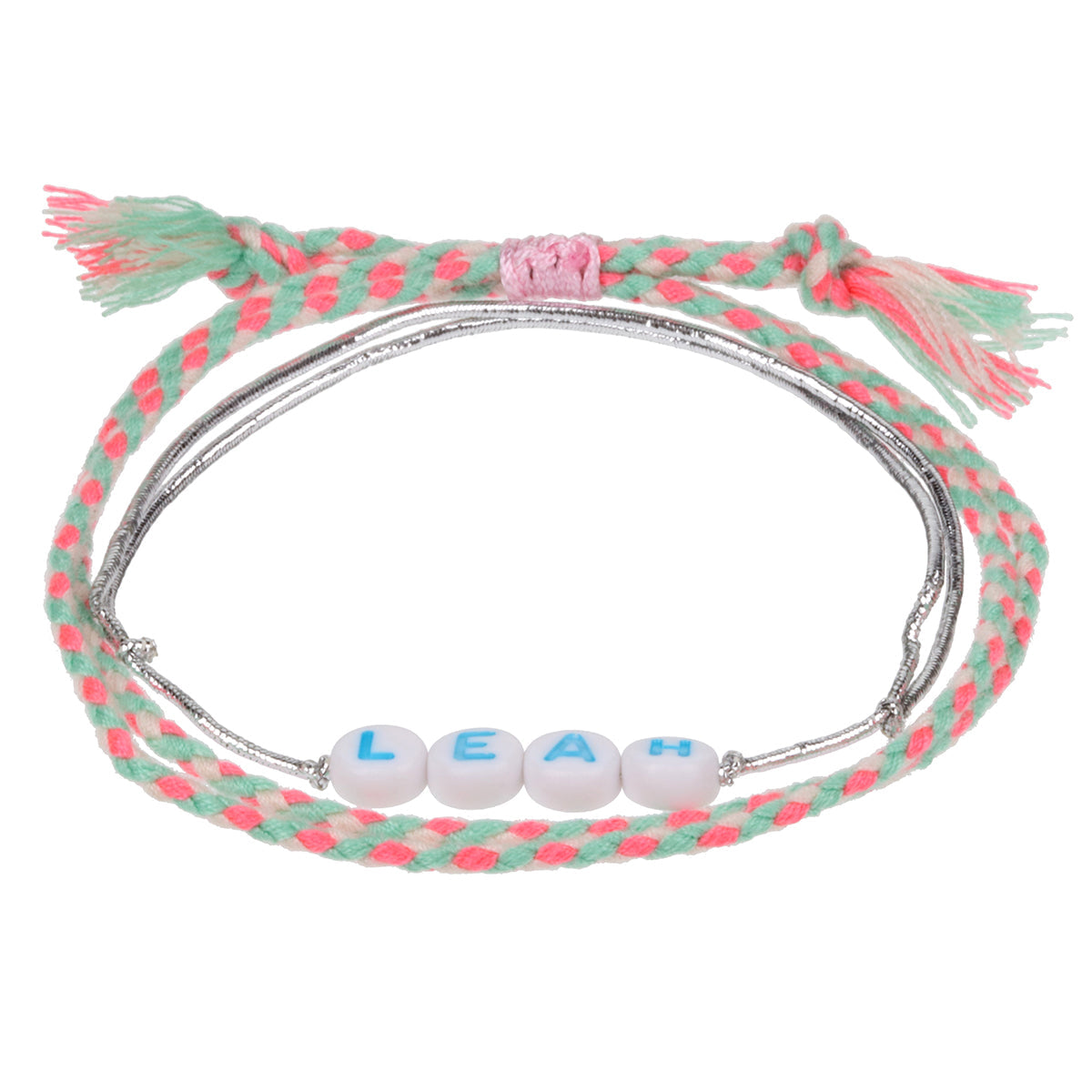 GP066 - Girls Personalised Bracelet - Leah