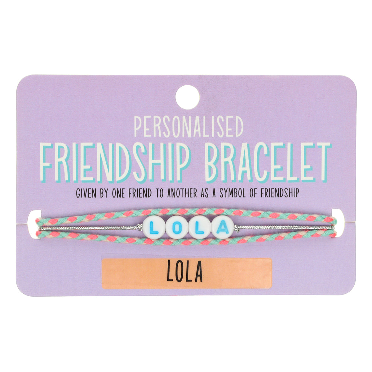 GP072 - Girls Personalised Bracelet - Lola
