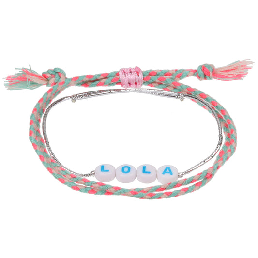 GP072 - Girls Personalised Bracelet - Lola