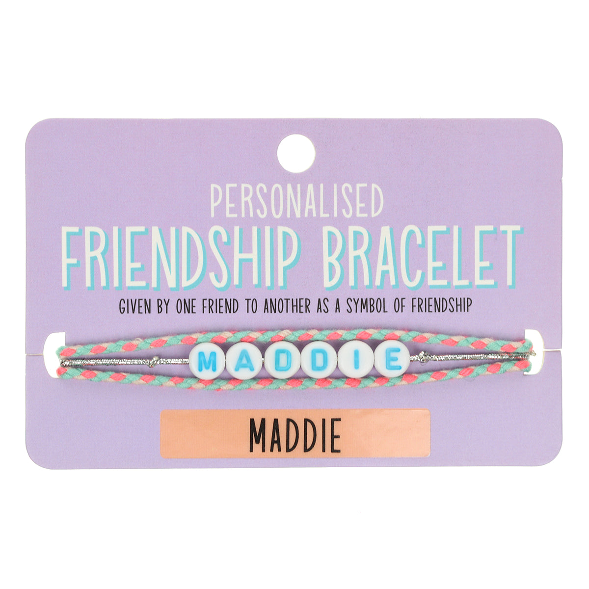GP076 - Girls Personalised Bracelet - Maddie