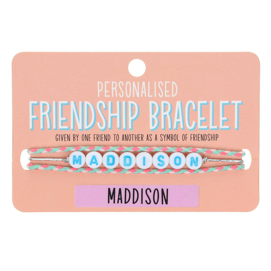 Girls Personalised Bracelet - Maddison