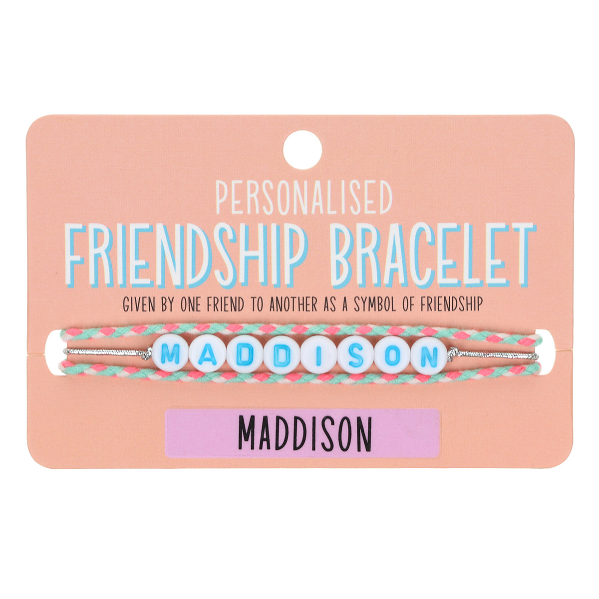 GP077 - Girls Personalised Bracelet - Maddison