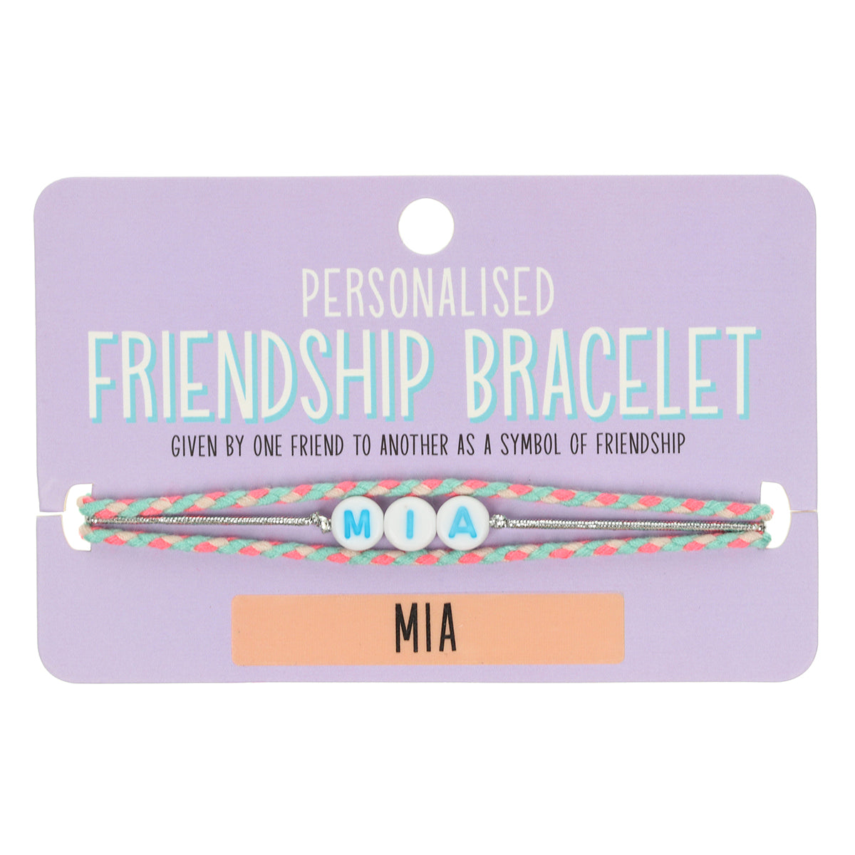 GP080 - Girls Personalised Bracelet - Mia